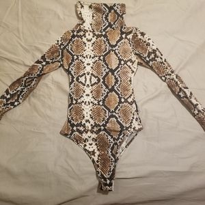 Snakeskin bodysuit